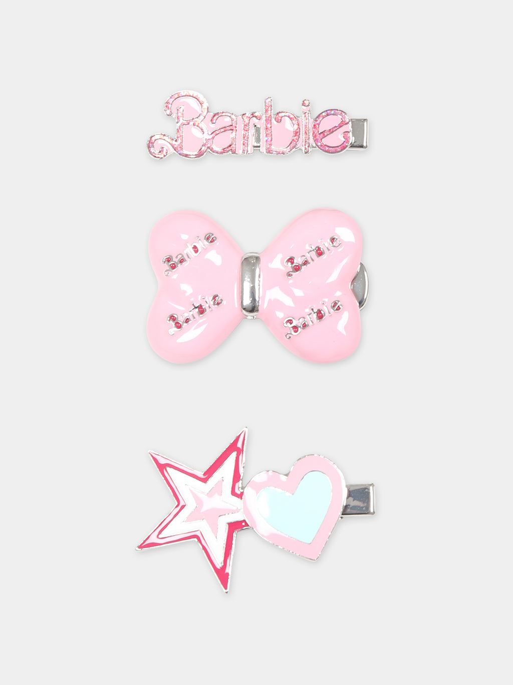 Pink set for girl with bow and star